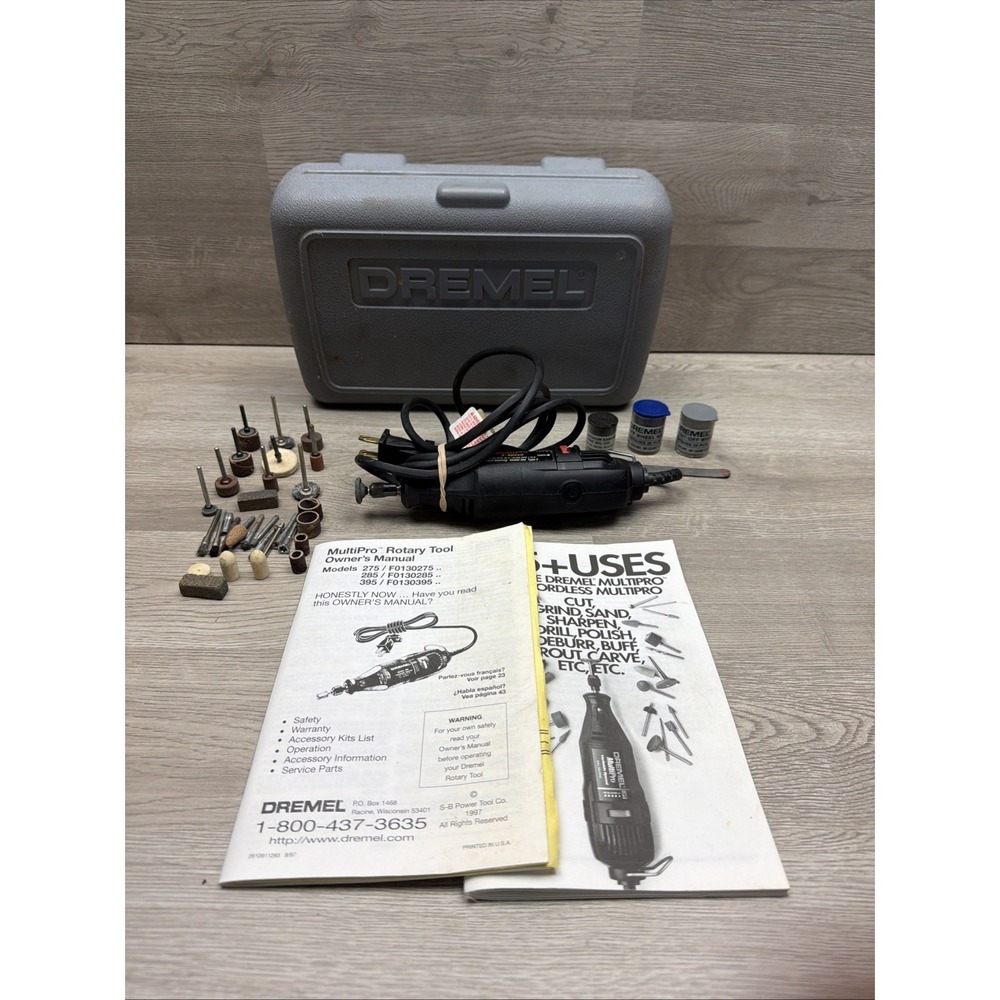 Dremel Moto-Tool 395 Variable Speed Rotary‎ Tool Kit With Accessories & Case